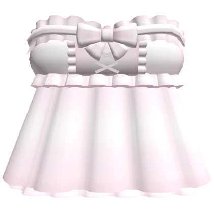 🤍 frilly dollette laced mini dress pink