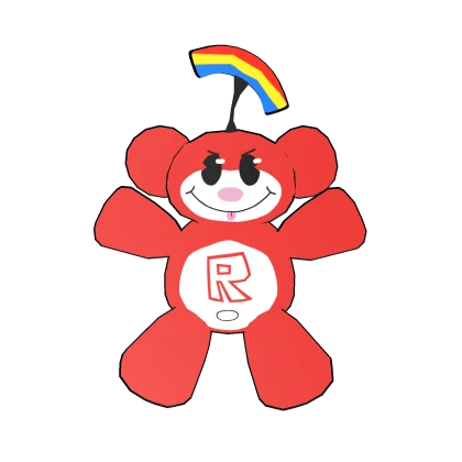 Red R Rainbow Monkey ⚪️ 🔴 🌈 🐵