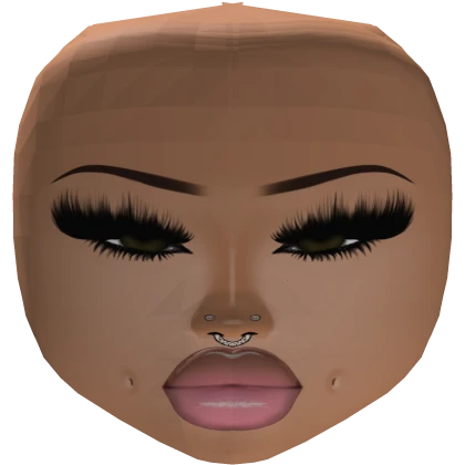 Baddie latina girl Mesh Makeup Gloss lips lashes 