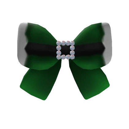 Santa Bow Green