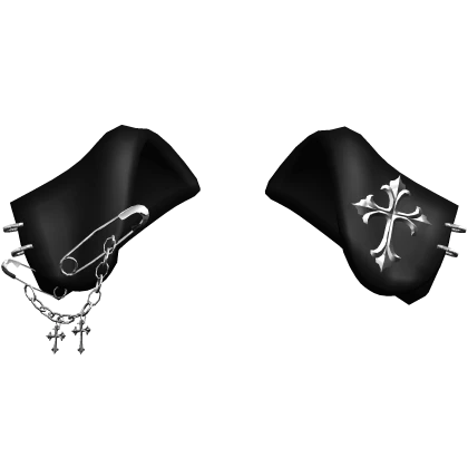 Black Dog Ears w/ Cross Chain 1.0