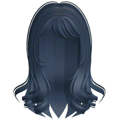 [FREE] cute coily wispy long hair in navy blue