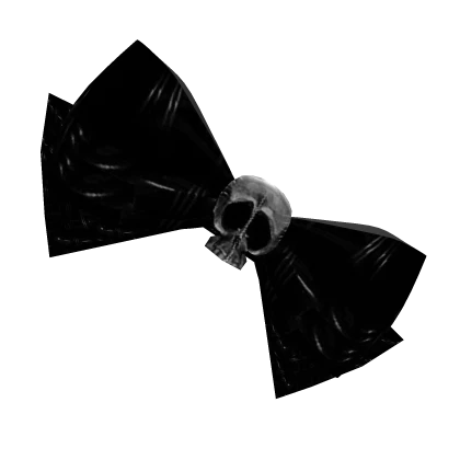 GIANT punk skull bow 