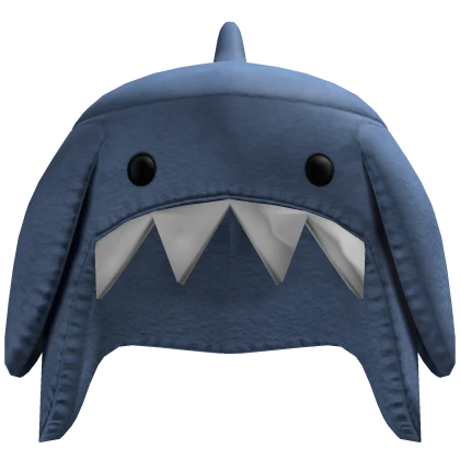 shark hat w teeth n fins in
