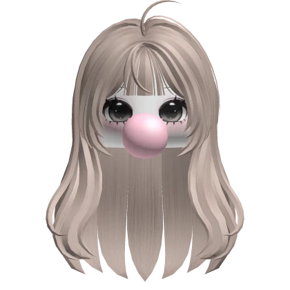 Cute Girl Bubblegum Long Hair 💗