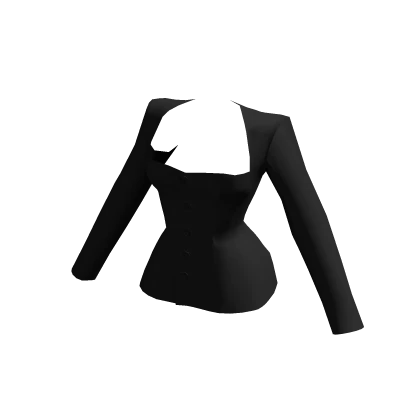 Tailored Skinny fit 90s blazer in black