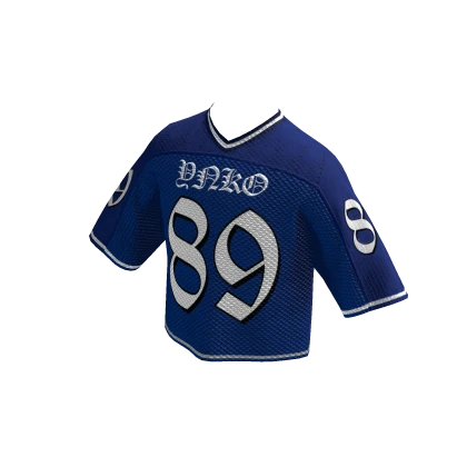 Football Jersey Vintage Streetwear Blue