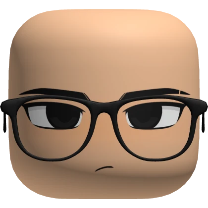 Serious Intimidating Face with Glasses