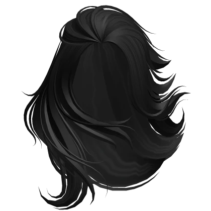 Long Windy Main Character Girl Hair (Black)