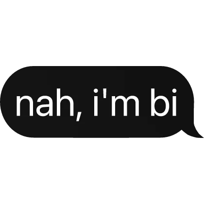 nah, im bi Text