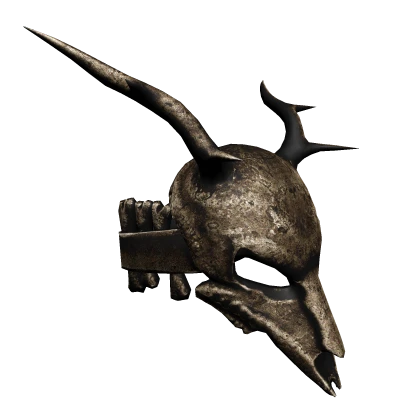 Rotting Wendigo Skull Left Pauldron