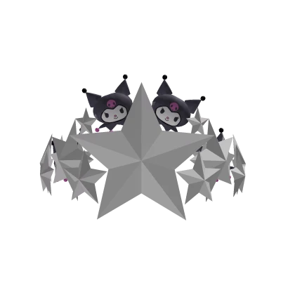 Kuromi Silver Star Crown