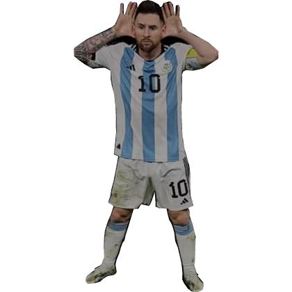 Messi Ear Celebration