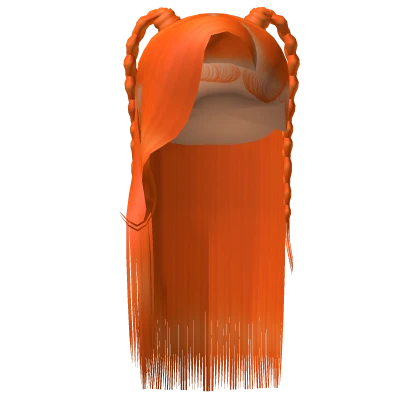 ⚜️• Side Part W/ Braids (Orange)