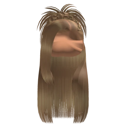 𝒫 | Spiky Braided Half Up Half Down in Blonde