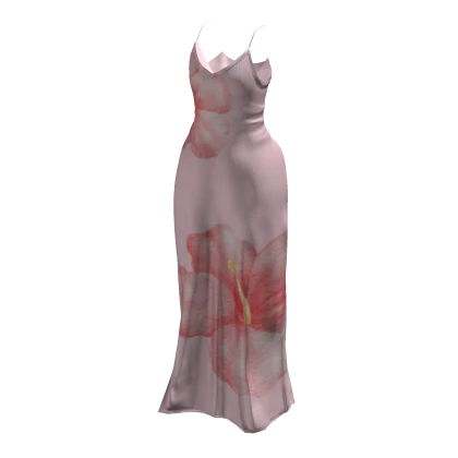Floral slip dress pink