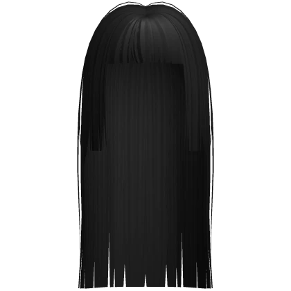 Harajuku Micro Bangs Hime Cut Hair (Black)