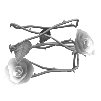 White Silver Rose Around Arm [1.0] - Left