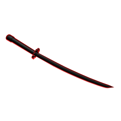 Red Darkness neon Cyberpunk Katana Waist