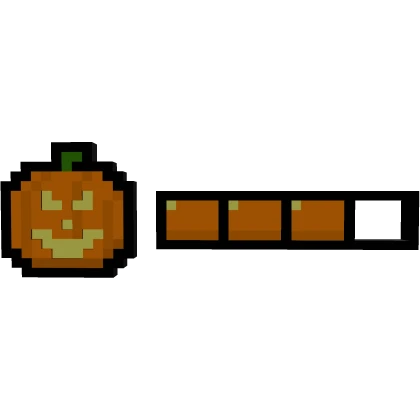 🎃 Halloween Pumpkin 8-Bit Hp Health bar 