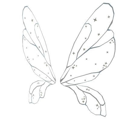 Translucent Sparkly Fairy Wings