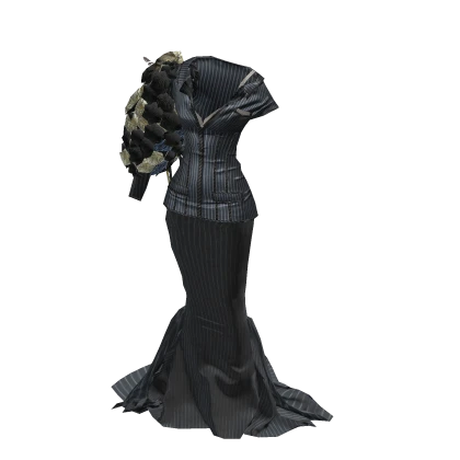 ʚ♡ɞ Met Gala: Nicki's Floral Black Suit Gown