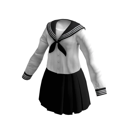 Black Anime Japanese School Uniform
