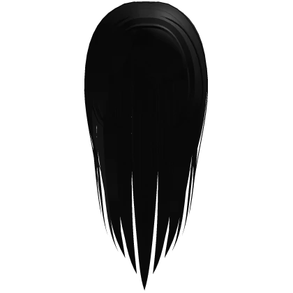 long straight doll anime hair w bangs black