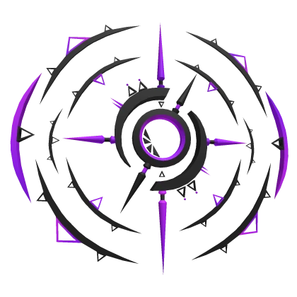 Back Halo Black Purple (Fragmented Reality)