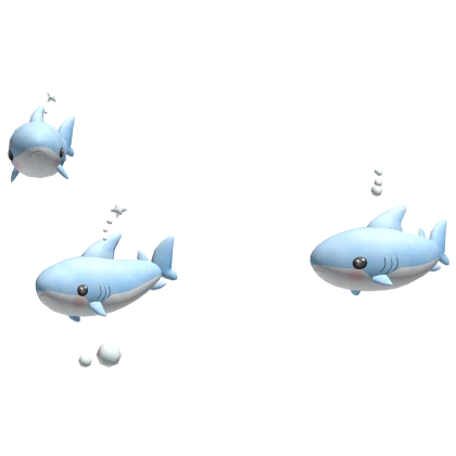 shark aura in light blue