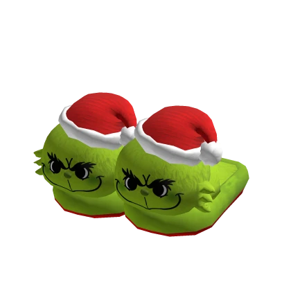 christmas grouch slippers