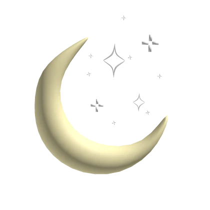 Cute moon hairclip ♡