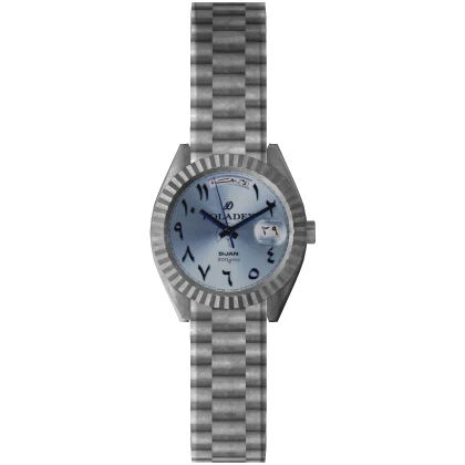 🌊1.0 R6 Arabic Blue Dial Silver Roladex Watch🌊