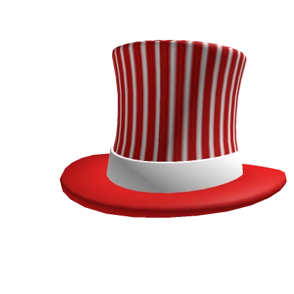 Red Striped Top Hat