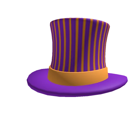 Purple Striped Top Hat