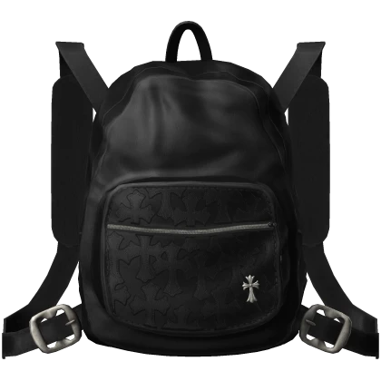 (1.0) Chrome Hearts Leather Backpack