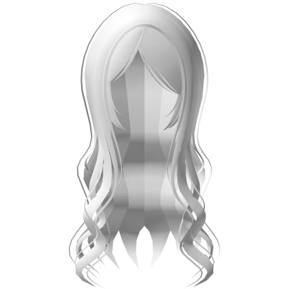 💗 sweet flowy long wavy hair white