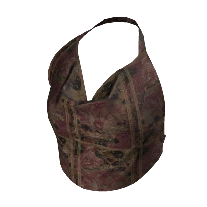 y2k ☆ golden-rose cowl halter top