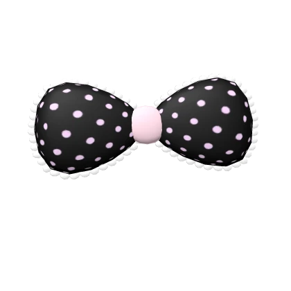 Cutesy Pink Polka Dot Bow
