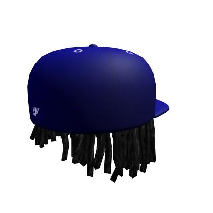 Blue NYC Fitted Hat with Dreads