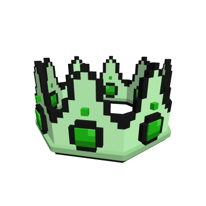 Green Pixel Crown