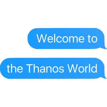 Welcome to the thanos world Squid Game Text