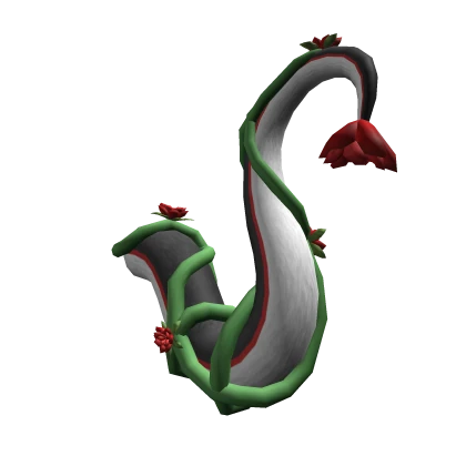 Black & Red Flower Dragon Tail