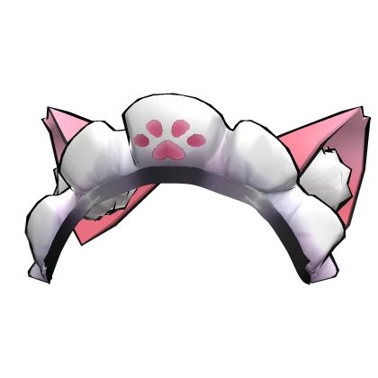 Yuki Sakuna Pink Cat Maid Head set Ruffle Anime 