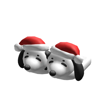 ♡ santa snoopy slippers