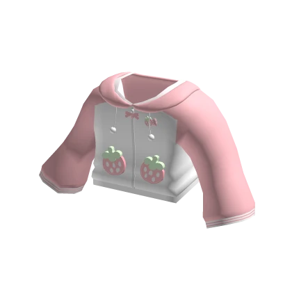 Pink Kawaii Strawberry Hoodie