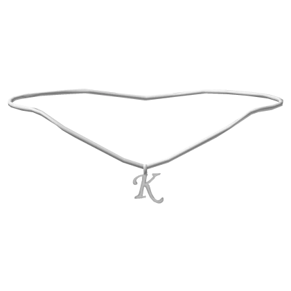 ꒰1.0꒱ MG initial necklace: K