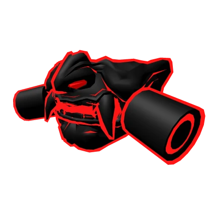Dark Red Oni Mask