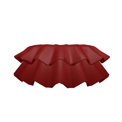 3.0 Dark Red Short High Waisted Ruffled Tutu Skirt