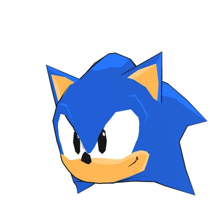 Classic Sonic Head (Cel-Shaded)